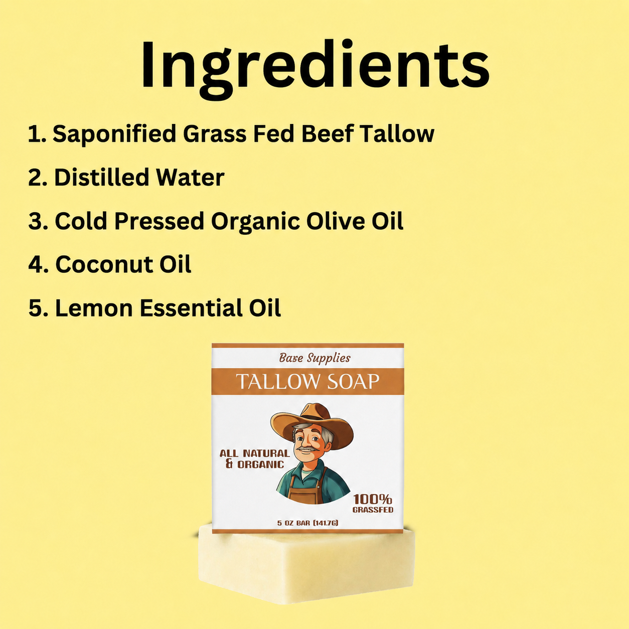 Tallow Soap Bar