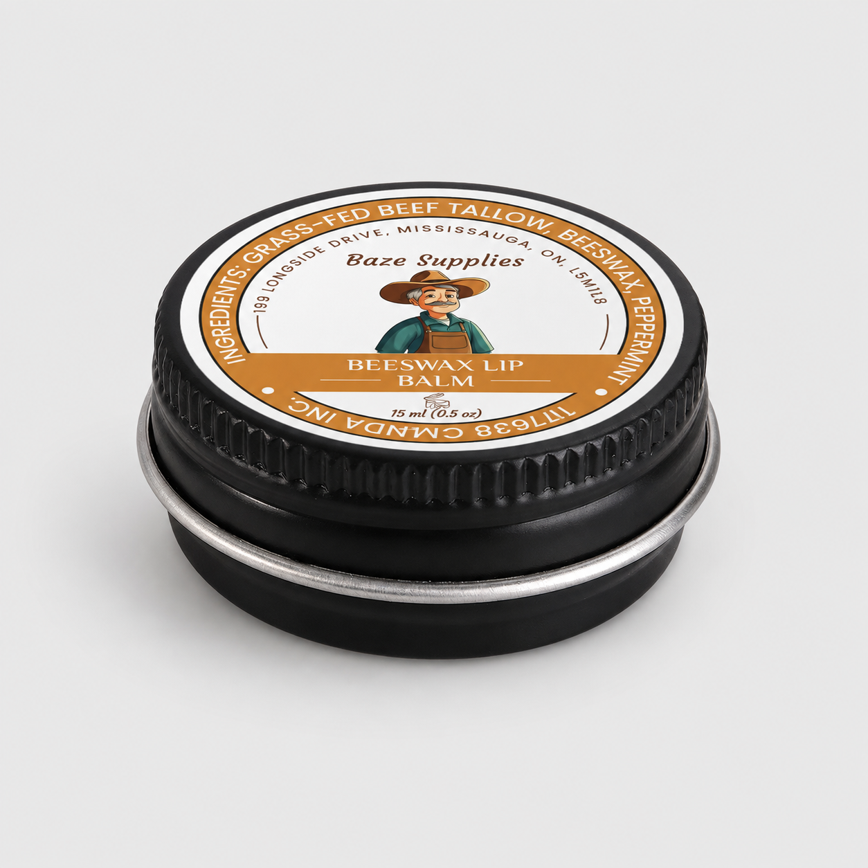 Peppermint Beeswax Lip Balm - 15 ml